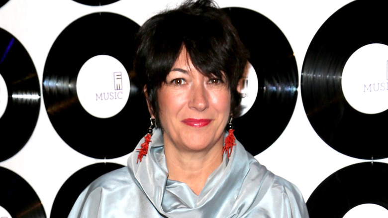 Ghislaine Maxwell posing