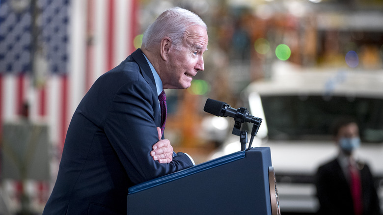 Joe Biden speaking