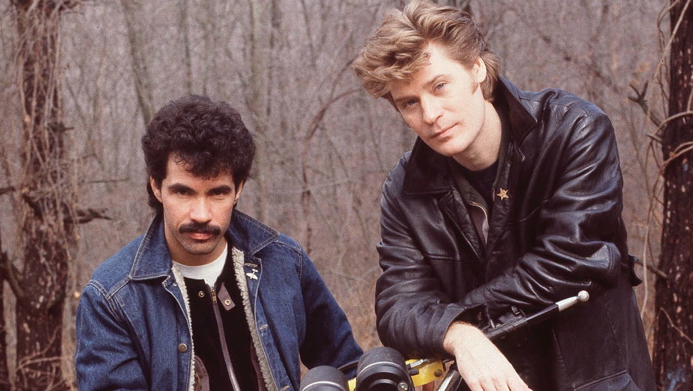 John Oates and Daryl Hall posing