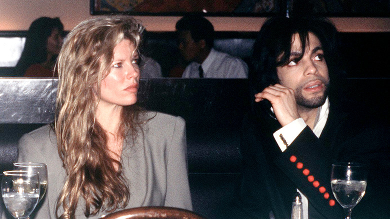 Kim Basinger and Prince dining together