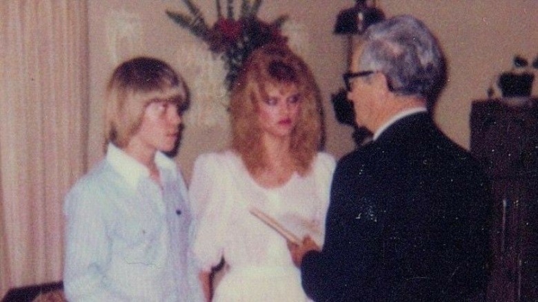 Anna Nicole Smith and Billy Smith at their wedding