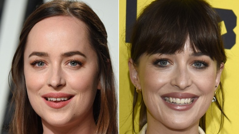 Dakota Johnson before and after tooth gap