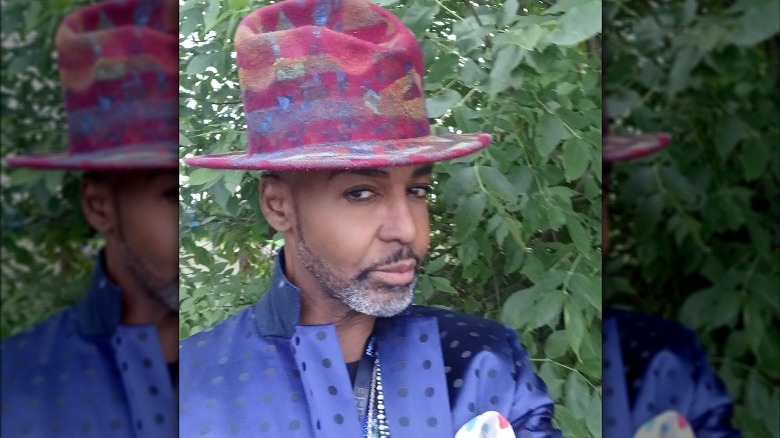 Dwight Eubanks wearing colorful hat