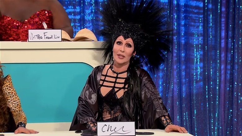 Chad Michaels as Cher on the Season 4 Snatch Game 