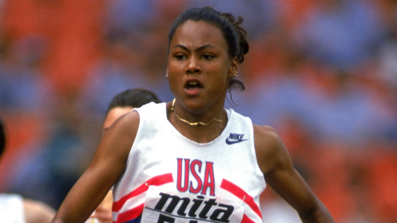 Marion Jones running