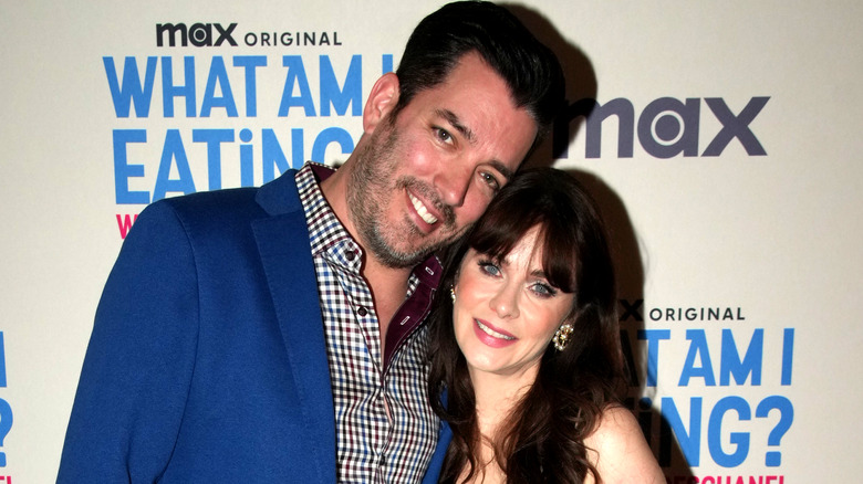 Jonathan Scott and Zooey Deschanel smiling