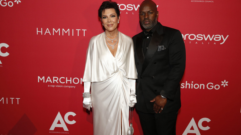 Kris Jenner and Corey Gamble pose together