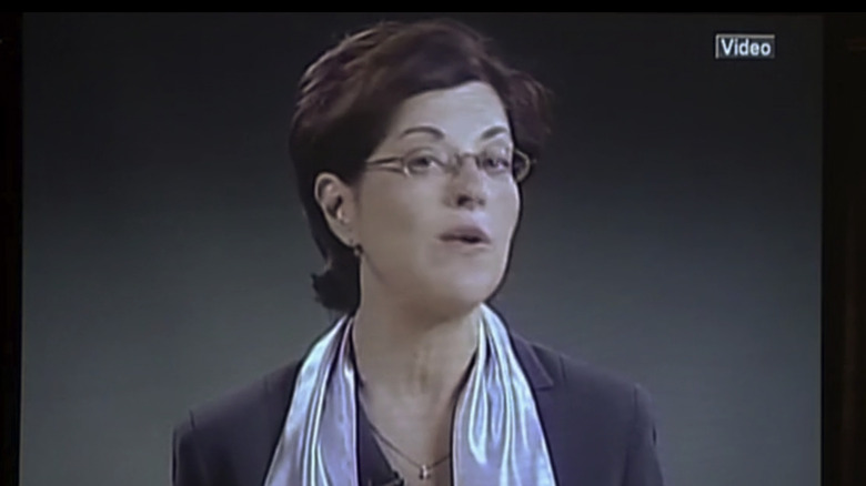 Nancy Salzman smiling in an NXIVM video