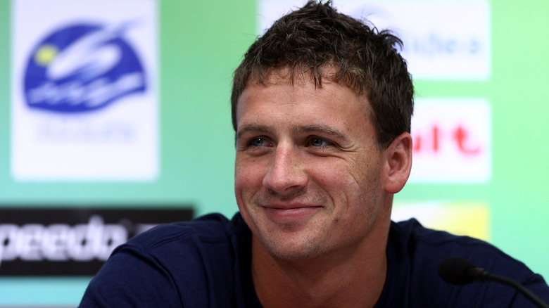 Ryan Lochte posing