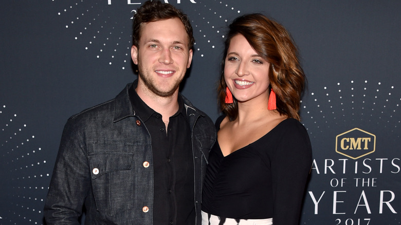 Phillip Phillips and Hannah Blackwell posing