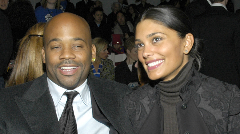 Damon Dash and Rachel Roy at a fashion show