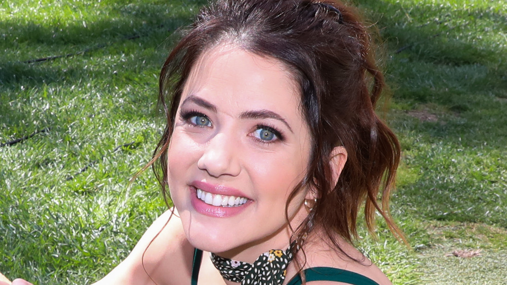 Julie Gonzalo brunette outdoors