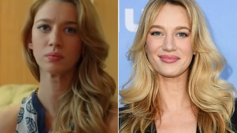 Yael Grobglas posing in split image