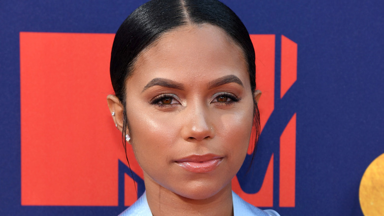 Cheyenne Floyd posing at MTV Movie Awards.