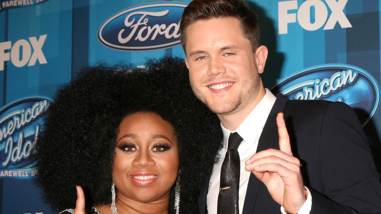 Trent Harmon posing with La'Porsha Renae