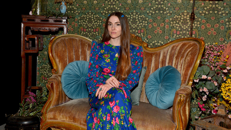 Anna Marie Tendler sitting on couch