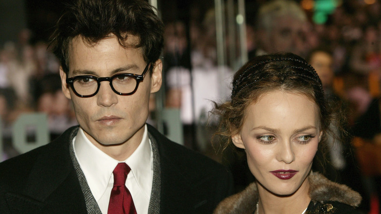 Johnny Depp and Vanessa Paradis at event