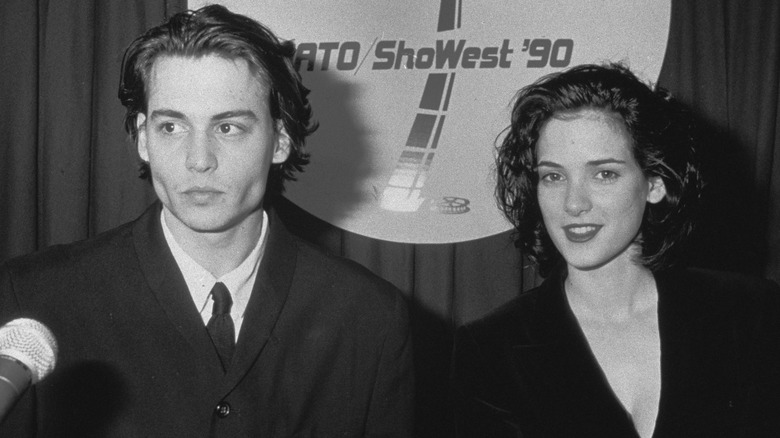 Johnny Depp and Winona Ryder at press event