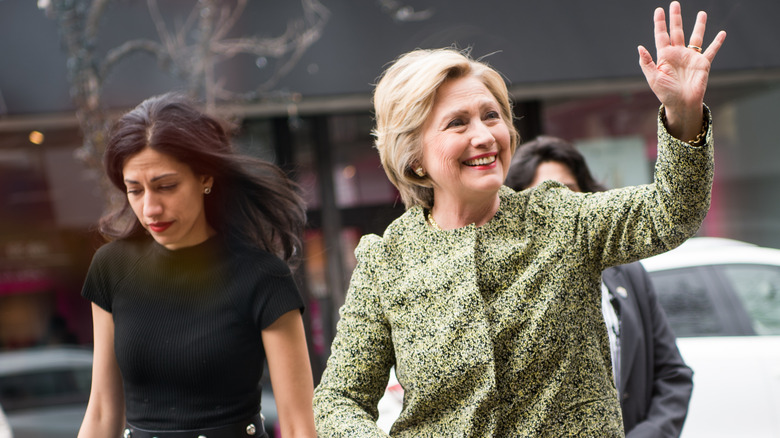 Huma Abedin and Hillary Clinton in 2016