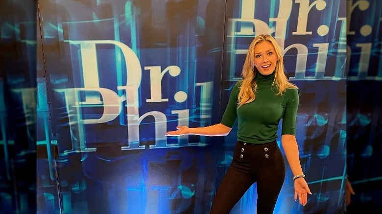 Grace Brassel at Dr. Phil's studio