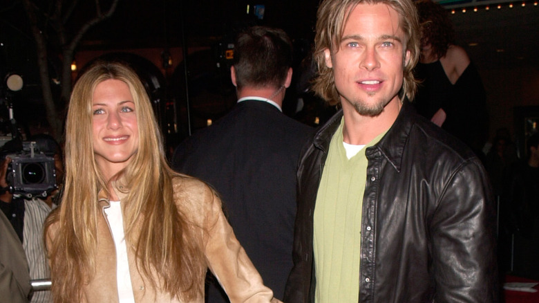 Jennifer Aniston and Brad Pitt on the red carpet