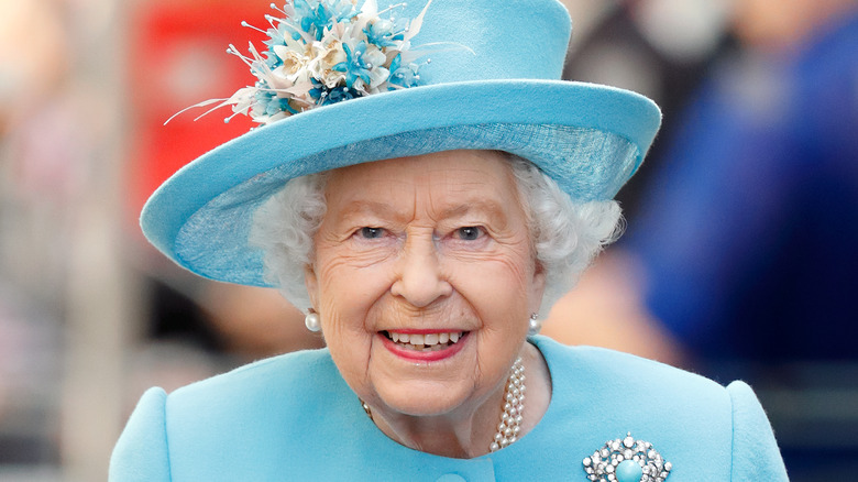 Queen Elizabeth II smiling 