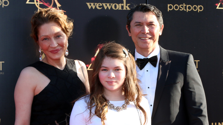 Lou Diamond Phillips wife and daughter on red carpet