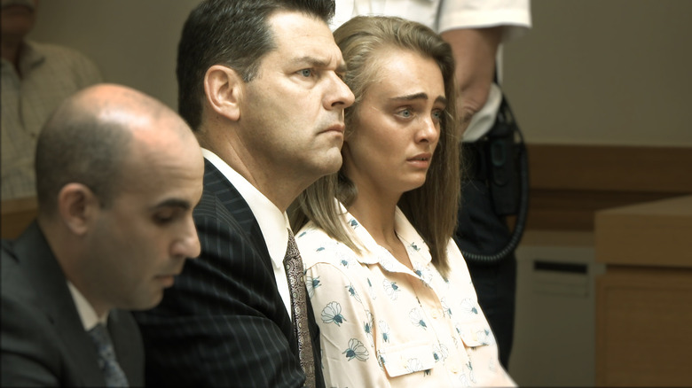 Michelle Carter with her laywer