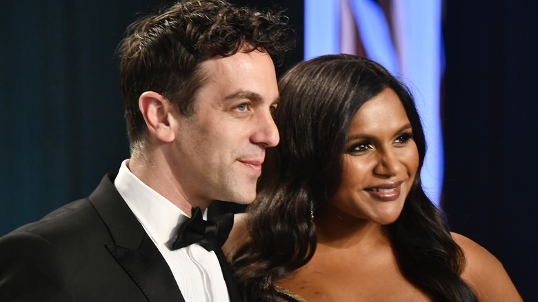 Mindy Kaling and her "The Office" co star B.J. Novak