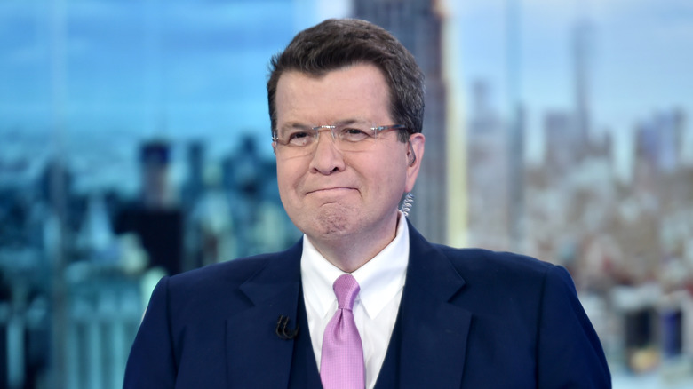 Neil Cavuto on set at Fox Business Network Studios for show ﻿"Cavuto: Coast To Coast" in 2019