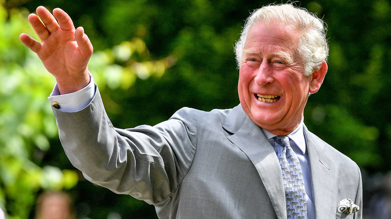 Prince Charles waving