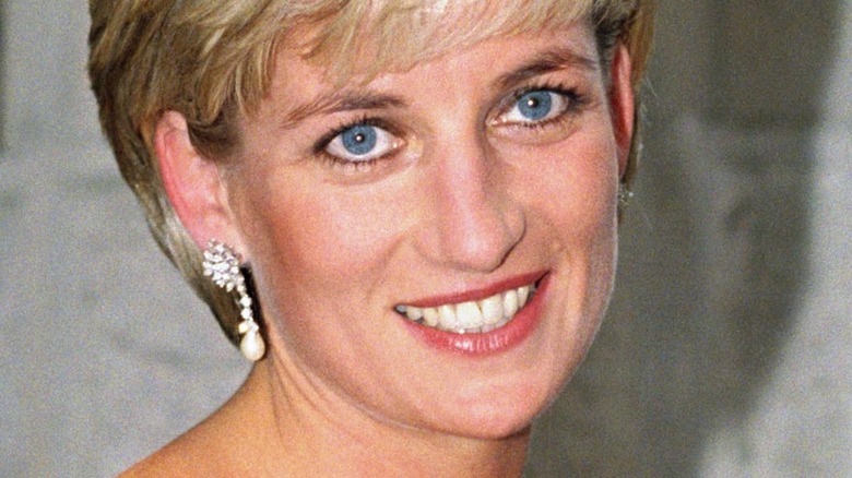 Princess Diana smiles dress auction