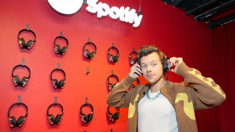 Harry Styles at a Spotify event