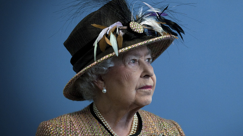 Queen Elizabeth black hat