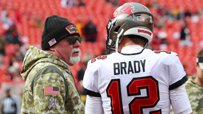 Bruce Arians with Tom Brady