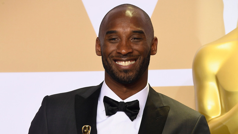 Kobe Bryant, smiling