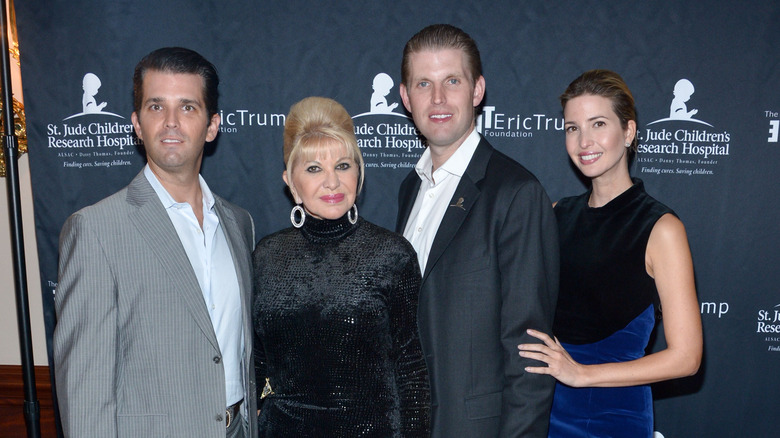 Donald Jr., Ivana, Eric, and Ivanka Trump