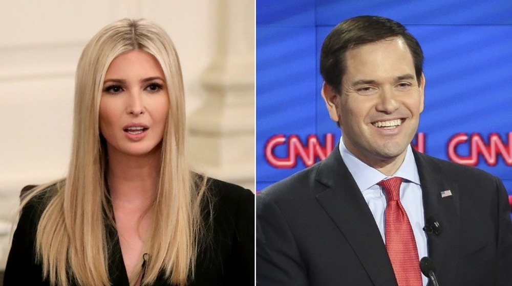 Ivanka Trump and Marco Rubio side-by-side photos