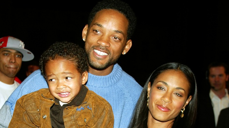 Will Smith and Jada Pinkett Smith with their son Jaden