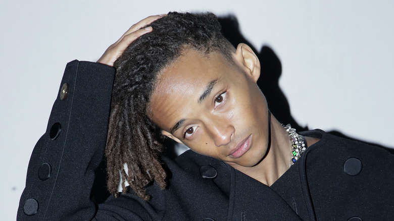 Jaden Smith posing for cameras