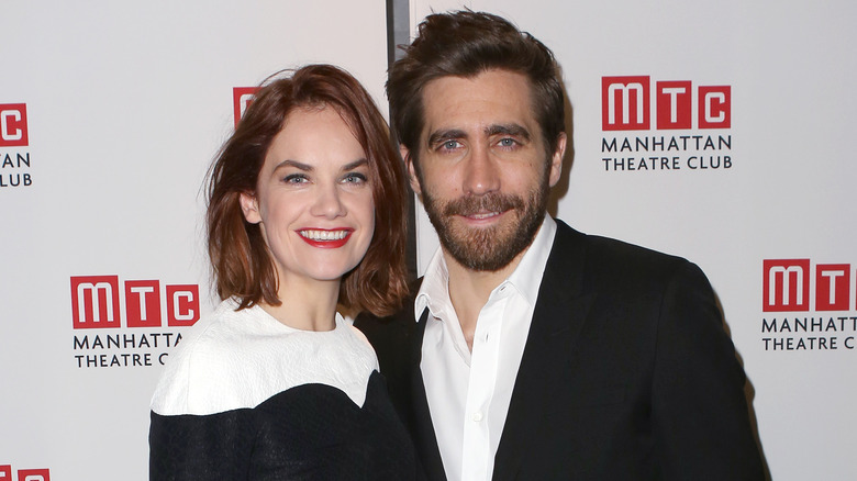 Ruth Wilson and Jake Gyllenhaal smiling