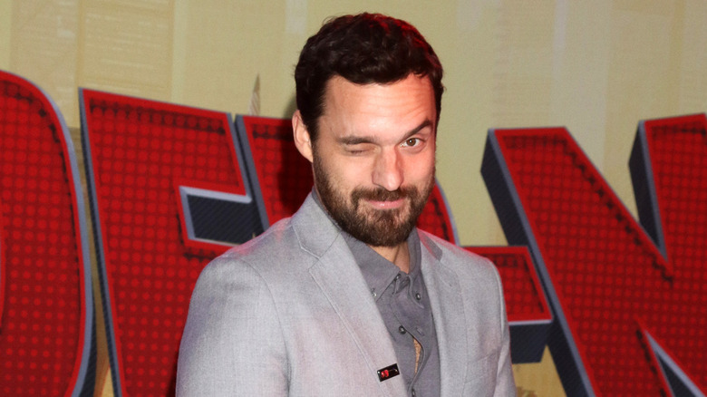 Jake Johnson at the Spider Man premiere