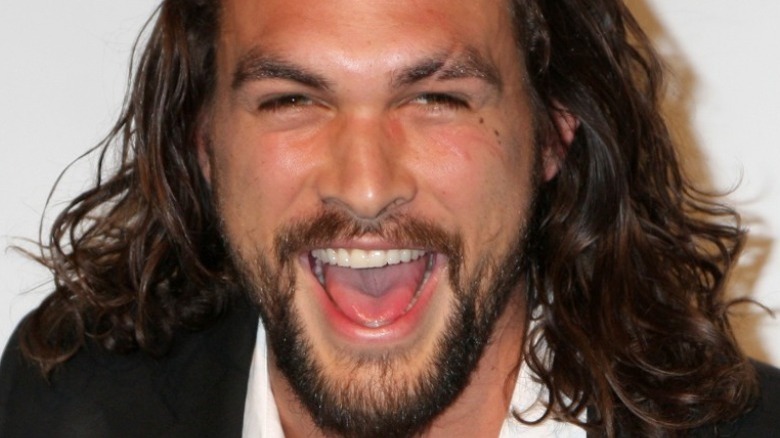 Jason Momoa with wide smile