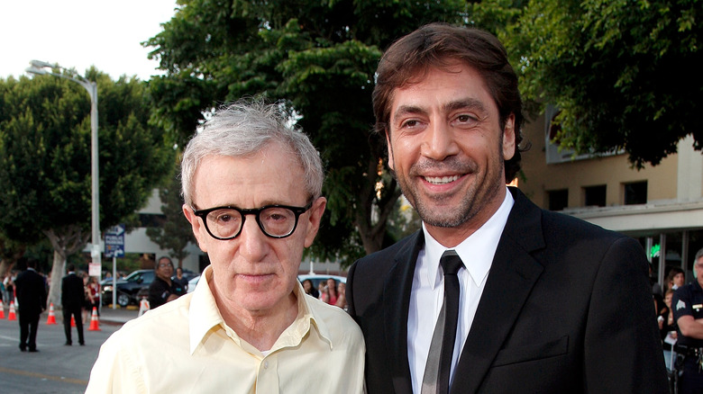 Javier Bardem with Woody Allen in 2008