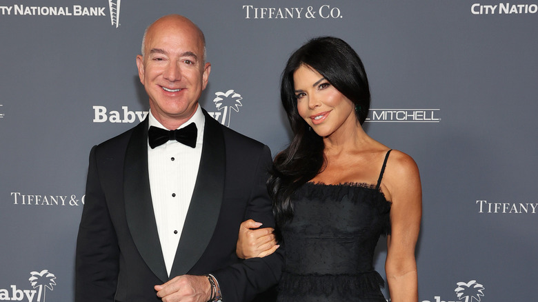 Jeff Bezos and Lauren Sanchez attending the Baby2Baby 10-Year Gala