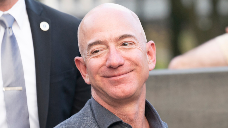 Jeff Bezos smiling