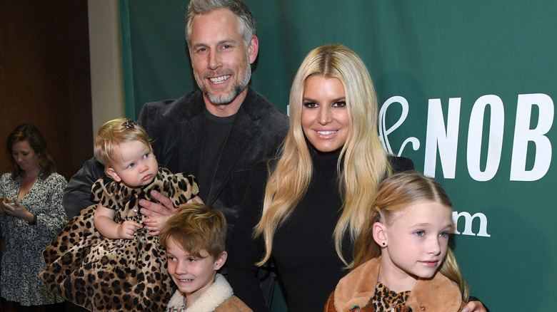 Jessica Simpson with family