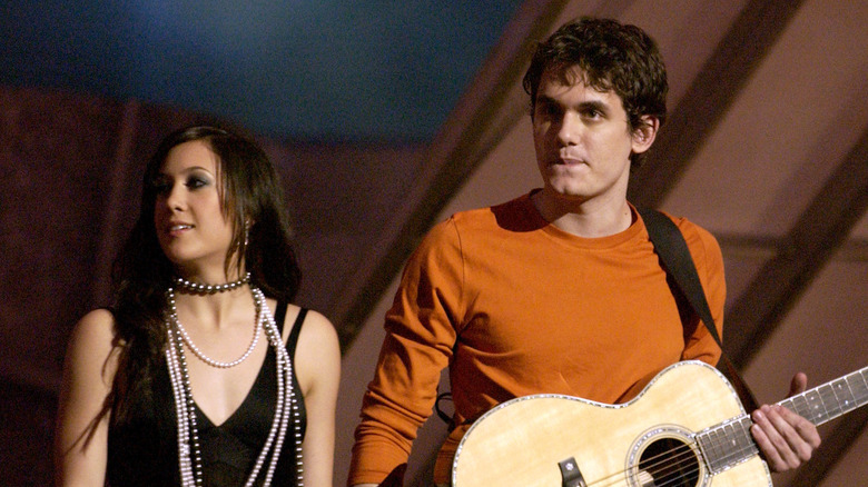 Vanessa Carlton and John Mayer onstage