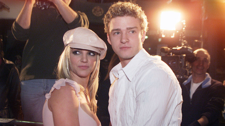 Britney Spears and Justin Timberlake at an event