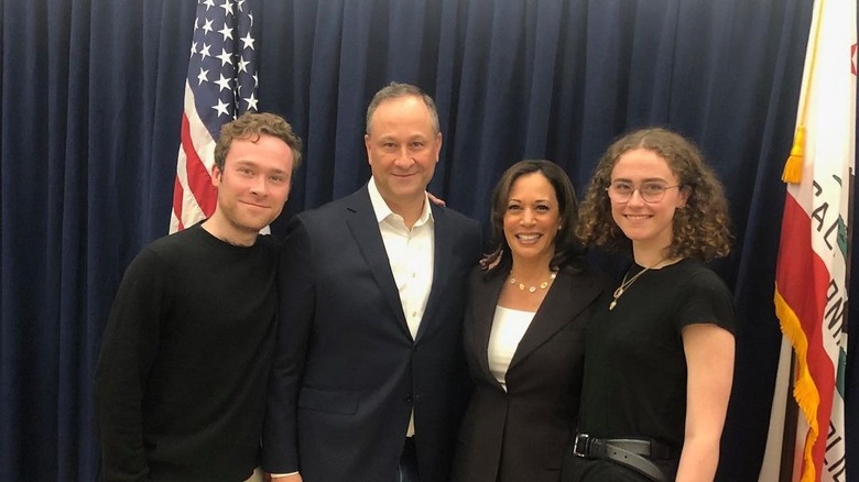 Cole, Doug, Kamala Harris, and Ella Emhoff